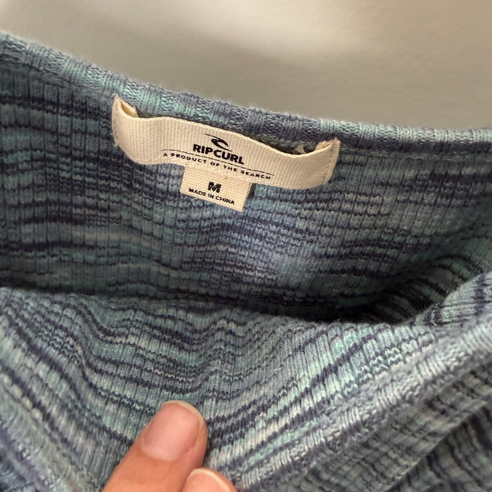 Rip Curl Teal Space-Dye Spaghetti Strap Midi Dress View 3